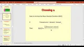 MOVING AVERAGES AND MEAN ABSOLUTE DEVIATION  in EXCEL | OPERATIONS MANAGEMENT | FORECASTING