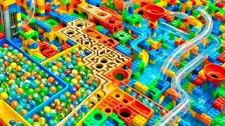 Marble Run Race ASMR Rollercoaster Soothing Rollercoaster ASMR for ADHD Brains