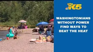 Washingtonians without power find ways to beat the heat