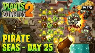 Plants vs. Zombies 2: Пиратские моря &mdash; День 25 | Сражение с боссом - Зомбот-Бревноход
