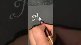 #calligraphylattering #handwriting #lefthanded #writing #alphabet #art #practice #tutorial #cursive