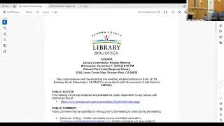 December 3, 2025 - Library Commission Regular Meeting