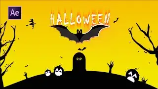 Halloween Electric Saber Animation in After Effects - Electric Logo Reveal After Effects Tutorial