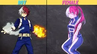 My Hero Academy Characters Gender Swap Version