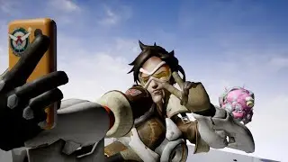 Overwatch Highlights of Bastion, D.Va and Orisa - performed by Tracer!
