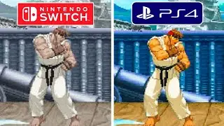 Capcom Fighting Collection 2 PS4 vs Nintendo Switch Graphics Comparison