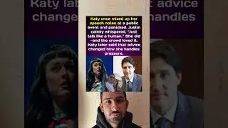 Katy once mixed up her speech notes at a public event #katyperry #trending #justintrudeau