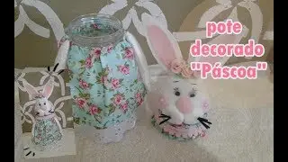 pode decorado com coelho em feltro ♥ páscoa ♥