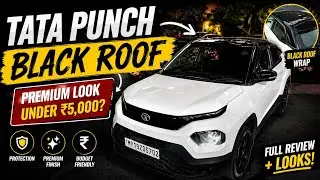 Tata Punch Black Roof Wrap Under ₹5,000? Full Review + Looks Change!