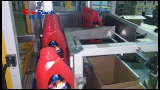 Lubricating oil bottle drop-type carton packing machine