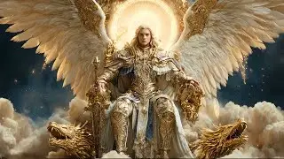 Heaven’s Golden Protector 🌟 Divine Armor and Angelic Strength in a Celestial Vision
