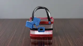 How to Make a Beautiful Gift Bag👜 from Plastic Bottle | Waste Material Craft Ideas♻️