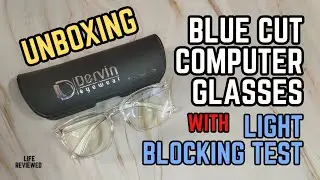Dervin Blue Cut Glasses For Eye Protection from Mobile & Laptop Fatigue | Anti Glare & UV Protection