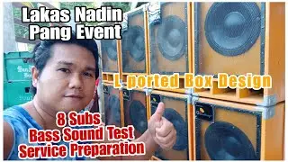 Sound System  8 L ported Speaker Box, Bass Test 12 inches Speaker