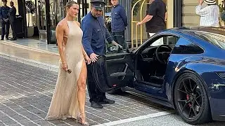 Gorgeous Ladies and Super Cars in Monaco in the Evening 40 #monaco #supercars #money #millionaire 
