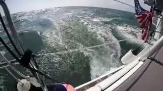 Sailing North from Charleston on Beneteau 50