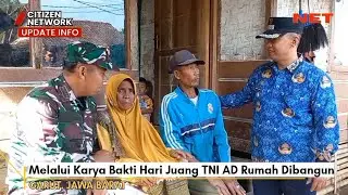 Lapuk Nyaris Ambruk, Rumah Dua Lansia Dibangun Karya Bakti TNI AD - NET GARUT