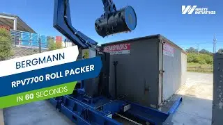 Bergmann RPV7700 Roll Packer | Crush Pallets with 5:1 Compaction