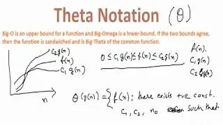 Theta Notation  | Algorithm Design & Analysis
