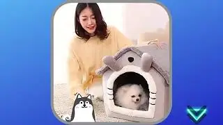 Foldable Dog House Kennel Bed Mat For Small Medium Dogs Cats Winter Warm