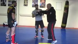 Davit Kiria in training met Guram Kutateladze
