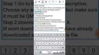 Tutorial On Changing Boot Animation For Any Samsung Phones(MUST BE ROOTED) read description