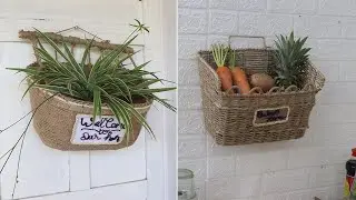 Amazing Recycling ideas from Broken Bicycle Basket | Jute Craft Ideas