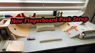 Testing new fingerboard park layout with Spencer Nuzzi