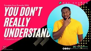 YOU DON'T REALLY UNDERSTAND // Proverbs 2:1-6 | Min. Keith Goosby II | NET Church