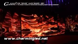 3D Madrix led meteor lights, led wall nightclub showroom Charming LED