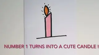 Number 1 Turns Into A Cute Candle!