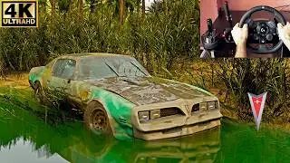 Rebuilding 1977 Pontiac Firebird Trans Am | Forza Horizon 5 | Steering Wheel Gameplay