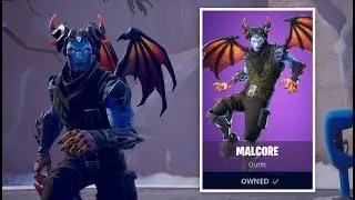 NEW MALCORE SKIN GAMEPLAY IN FORTNITE BATTLE ROYALE