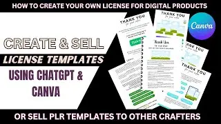 Make & Sell PLR License Templates for Crafters | Easy ChatGPT Method | Profit by Selling Templates!