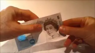 Five Pound sterling note- Design and security features