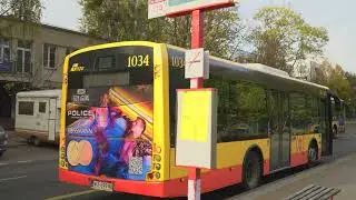 Poland, Warsaw, bus 414 ride from Dickensa to Dobosza