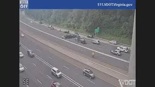 Deadly crash blocking I-495 in Fairfax County