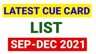 LIVE SEEIONS WITH MR. RAMANDEEP SINGH ON SEP TO DEC 2021 NEW CUE CARDS