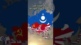The last country to occupy each asian country #asia #history #geopolitics #territorial #map