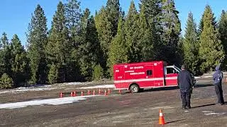 Backing into parking spot EVOC cone course