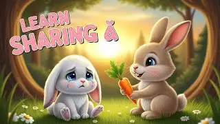 Sharing Is Caring 💖 | Cute Bunny Story 🐰 | Kids Moral Story | Short Cartoon