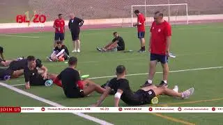 أجواء الحصة التدريبية لنهار اليوم التي رفع فيها الطاقم الفني وتيرة العمل على الجانب البدني للاعبين