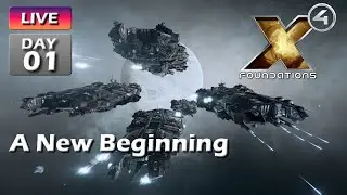 Новое начало! Раздельное прохождение в X4 Foundations LIVE &mdash; день 1