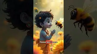 Krishna Saves Kids from Giant Bee | Cheerful Krishna Story for Children