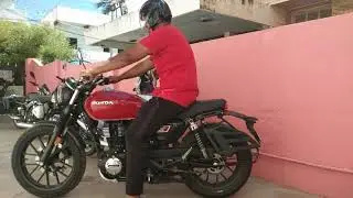 Honda CB 350 RS bike exhaust note and short exit Madurai TN 58