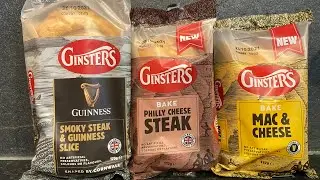 Ginsters Smoky Steak & Guinness Slice , Ginsters Mac & Cheese Bake , Ginsters Philly Cheese Steak