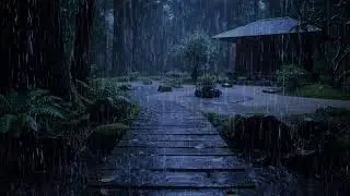 You Won&rsquo;t Stay Awake 🌧️ Heavy Rain on Roof of a Traditional House