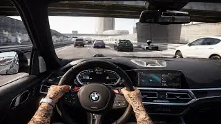 BMW X5M POV DRIVE | Cutting Through Traffic | Assetto Corsa