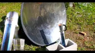 SOLAR  Distilled Water Evacuated solar tube simple HOMEMADE STILL