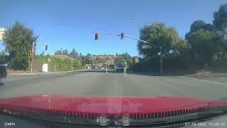 Typical Bay Area Driver:  American Plumbing runs red light 10/27/23